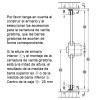 Cerraduras y cierres armario - Cerradura Falleba SYMO Standard-Nova E40 mm
