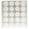 Herraje para mueble - Cartón 100 Tapones Diámetro 13 mm Blanco